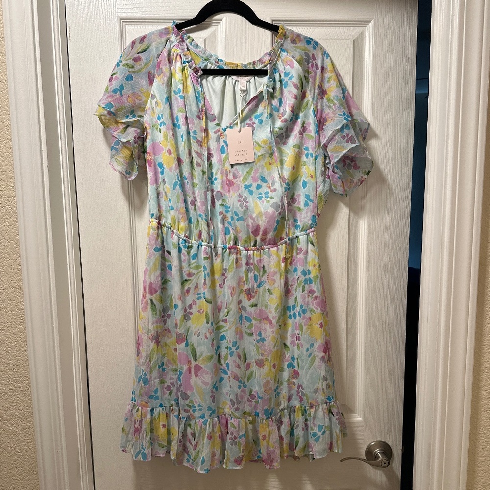 LC Lauren Conrad Floral Dress - Plus Size 0X